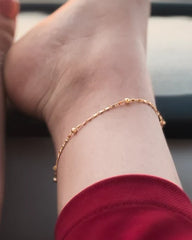 Minimal Bead Anklet