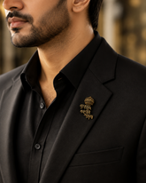 Antique Gold Hanuman Gada TUM RAKSHAK KAHU KO DARNA Brooch