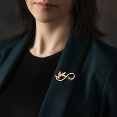 Personalised Infinity name brooch - Giva