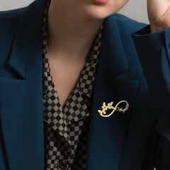 Personalised Infinity name brooch - Giva