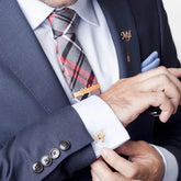 Personalized Cufflink, Tie Bar & Lapel Pin Trio