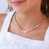 Personalized Rainbow Magic Beads Name Necklace For Children's