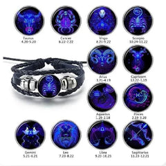 Custom Zodiac Sign Birth Constellation Bracelet