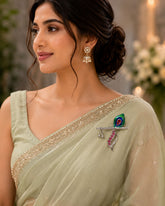 Krishna Bansuri Saree Pin Brooch