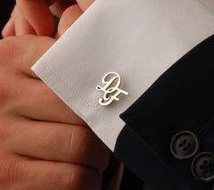 Personalised Monogram Cufflinks for Groom - Giva