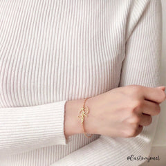 Personalised Bracelet, Custom Name Bracelet, Personalised Name Bracelet, Nameplate Bracelet, Initial Bracelet, Gift for Her, Memorial Gift