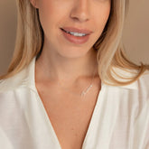 Personalized Minimal Sideways Name Necklace