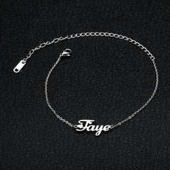 Custom Name Anklet ,Minimalist Anklet, Anklet For Women, Personalized Name Anklet, Gift For Her, Wedding Gift, Customized Gift
