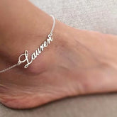 Custom Name Anklet ,Minimalist Anklet, Anklet For Women, Personalized Name Anklet, Gift For Her, Wedding Gift, Customized Gift