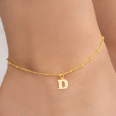Personalized Letter Anklet - Anklet with a Letter