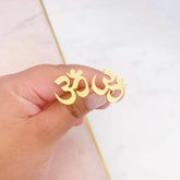 Premium Om Cufflinks – Gold or Silver Plated