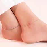 Minimal Snake Anklet Single Leg