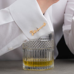 Personalized Signature Style Wedding Cufflinks - Giva