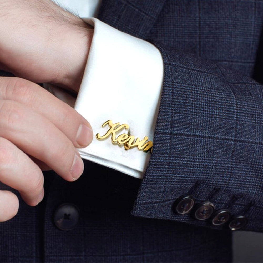 Personalized Name Cufflinks Perfect for groomsmen gifts - Giva