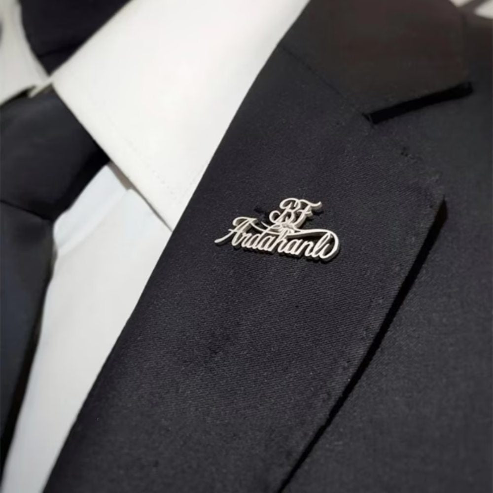 Custom Name Brooch Pin - Giva