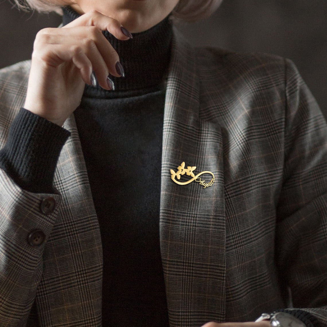 Personalised Infinity  name brooch - Giva