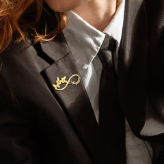 Personalised Infinity  name brooch - Giva