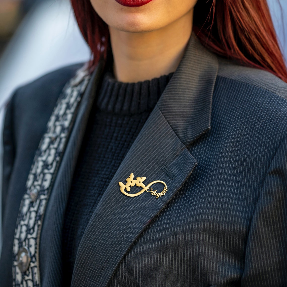 Personalised Infinity  name brooch - Giva