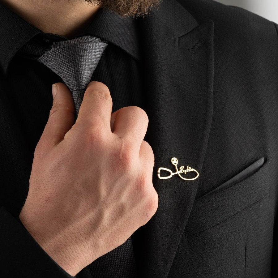 Personalized Healthcare Workers Brooch Pin - Giva