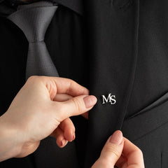 Personalized Initial Letters Brooch, Bride - Groomsmen - Giva