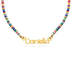Personalized Rainbow Magic Beads Name Necklace For Children's