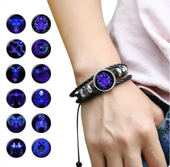 Custom Zodiac Sign Birth Constellation Bracelet