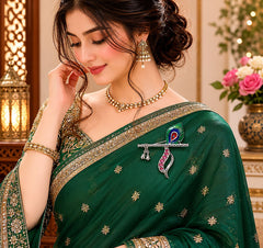 Krishna Bansuri Saree Pin Brooch