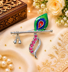 Krishna Bansuri Saree Pin Brooch