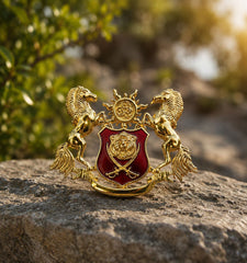 Horse Strength Power Speed SunLion Sword Warrior Animal Royal Brooch