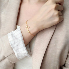 Personalised Bracelet, Custom Name Bracelet, Personalised Name Bracelet, Nameplate Bracelet, Initial Bracelet, Gift for Her, Memorial Gift