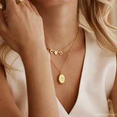 Custom Initial Necklace with Heart