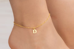 Personalized Letter Anklet - Anklet with a Letter