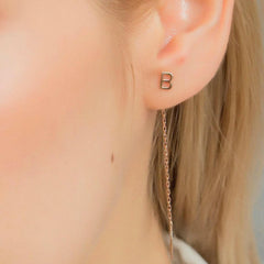 Minimalist Personalized Threader Earrings